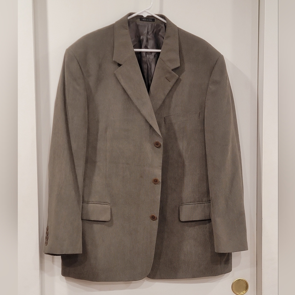 Andrew Fezza Sport Coat Jacket Size 48R Color Olive